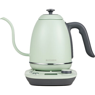 BUYDEEM K821 Electric Gooseneck Coffee Kettle, Cozy Greenish