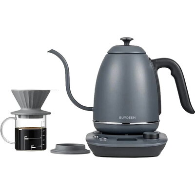 BUYDEEM Electric Gooseneck Coffee Kettle, model K821, color Ink Grey EU