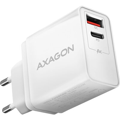 AXAGON ACU-PQ22W QC3.0 + USB-C PD wall charger