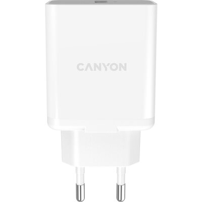 CANYON H-36-01, QC3.0 36W WALL Charger with 1-USB A   Input: 100V-240V, Output:  USB-A:QC3.0 36W (5V3A/9V3.0A/12V3.0A),  Eu plug