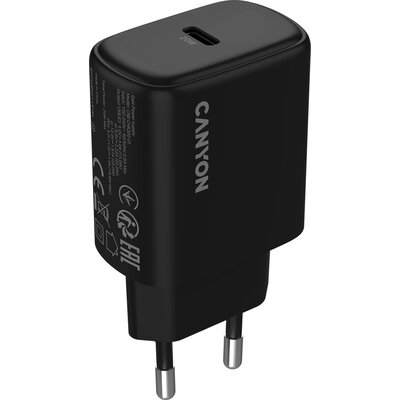 CANYON charger OnCharge 200 20W 1xPD EU Black