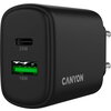 CANYON charger OnCharge 250 25W 1xPD 1xQC EU Black