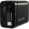 CANYON charger OnCharge 65RC Build-In Cable USB-C 65W 1xPD 1xQC EU Black