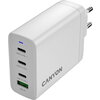 CANYON charger OnCharge 120 GAN Total 120W MAX 3 USB-C +1 USB-A White EU plug