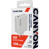 CANYON charger OnCharge 120 GAN Total 120W MAX 3 USB-C +1 USB-A White EU plug