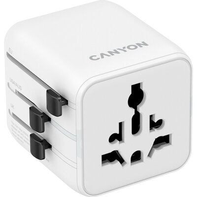 CANYON Travel Adapter OnTour One EU/UK/US/AUS   White