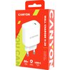 Canyon, PD 20W Input: 100V-240V, Output: 1 port charge: USB-C:PD 20W (5V3A/9V2.22A/12V1.67A) , Eu plug, Over- Voltage ,  over-he