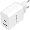 Canyon, PD 20W/QC3.0 18W WALL Charger with 1-USB A+ 1-USB-C   Input: 100V-240V, Output: 1 port charge: USB-C:PD 20W (5V3A/9V2.22