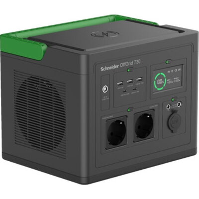 Преносима захранваща станция Schneider OffGrid Portable Power Station 730, 738Wh Lithium-ion, 2 Schuko, Sinewave + Schneider Off