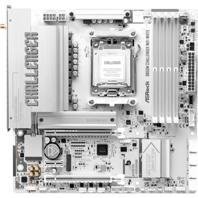 Дънна платка ASRock B850M CHALLENGER WIFI WHITE socket AM5 Дънна платка ASRock B850M CHALLENGER WIFI WHITE socket AM5