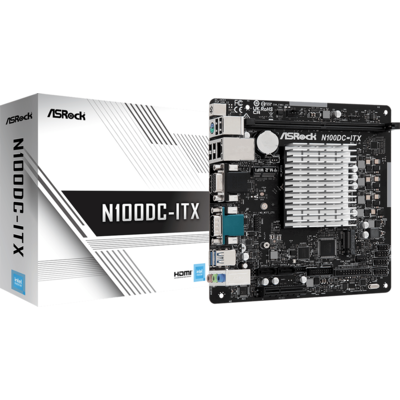 Дънна платка ASROCK N100DC-ITX, Intel® Quad-Core Processor N105, Mini-ITX