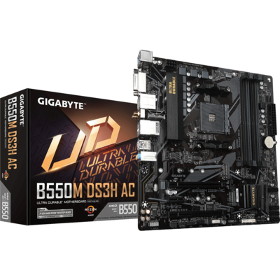 Дънна платка GIGABYTE B550M DS3H AC