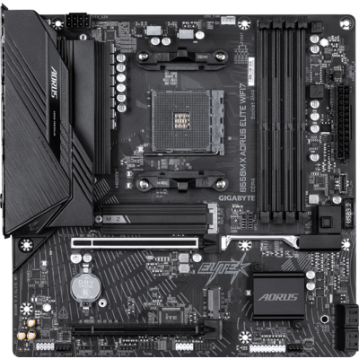 Дънна платка GIGABYTE B550M X AORUS ELITE WIFI7, Socket AM4