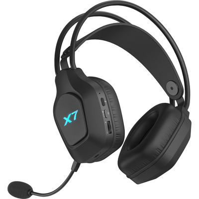A4tech X7 Геймърски безжични слушалки XR-200, Bluetooth, RGB, черни