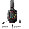 Геймърски безжични слушалки A4TECH Bloody MR710, Bluetooth v5.0, 2.4Ghz, RGB, Микрофон, Черен