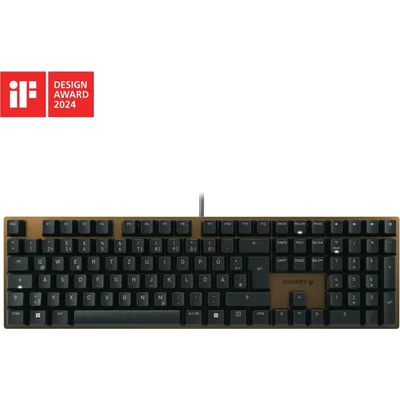 Механична клавиатура CHERRY KC 200MX Brown, Тънка, Черна