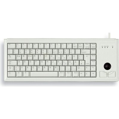 Компактна жична клавиатура CHERRY G84-4400 с Trackball, бяла