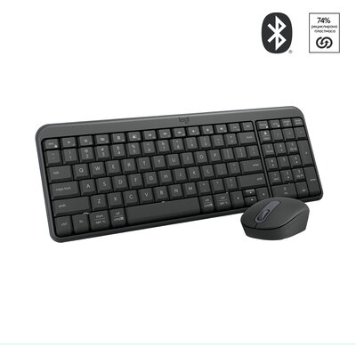 Безжичен комплект Logitech MK250 Graphite - Кирилизирана