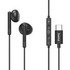 HAMA Слушалки "Classy", USB-C, накрайници, микрофон, защита от прегъване на кабела, черни