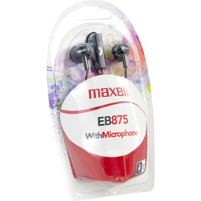 Слушалки с микрофон MAXELL EB-875 Ear BUDS тапи черни