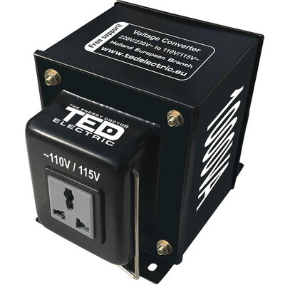 TED ELECTRIC волтов конвертор  220V / 110V  Up / Down  1000VA  TED003645