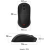 Геймърска безжична мишка ZOWIE U2, 2.4G, Черна