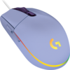Геймърска мишка Logitech G102 LightSync, RGB, Оптична, Жична, USB, Лилав