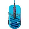 Геймърска мишка Xtrfy M42 Miami Blue, RGB, Син