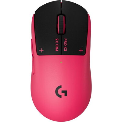 Геймърска мишка Logitech G Pro X3 Superstrike - Magenta Eclipse