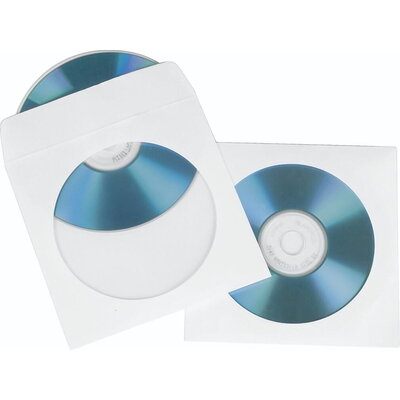 HAMA Предпазни пликове за CD/DVD дискове, опаковка 100 бр.