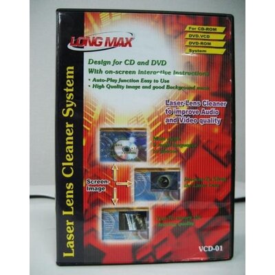 Почистващ комплект за CD/ DVD устройства Longmax Laser Lens cleaner - 