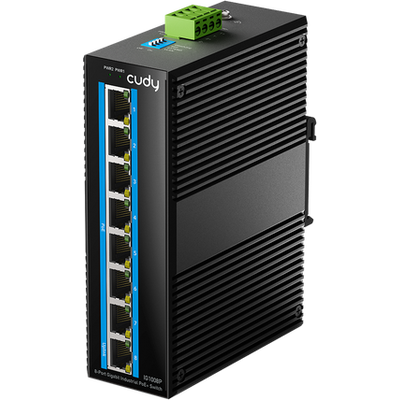 Суич Cudy IG1008P Индустриален 8-Port 10/100/1000M PoE+ Switch 65W