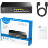 Суич Cudy GS1006P, 6 x портов 10/100/1000Mbps PoE, 65W