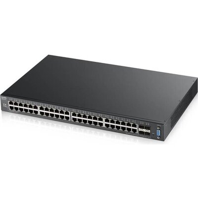 Суич ZYXEL XGS2210-52, 48 портов Gigabit, управляем L3, 4xSFP за монтаж в шкаф