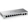 Суич ZyXEL GS-1200-10, V3, Управляем, 8 портов, 10/100/1000 с 2Gbe Uplink