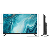 METZ Телевизор 40MTE2000Z 40" LED TV, HD, черен