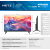 METZ Телевизор 40MTF6000Z 40" FullHD, LED TV, черен
