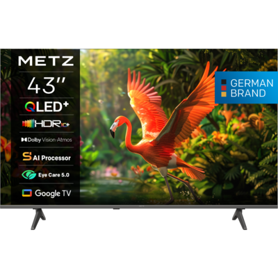 Телевизор METZ 43" 43MQH7500Z QLED+ 4K (3840x2160), GoogleTV, Клас E