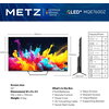 Телевизор METZ 50MQE7600Z, 50"(126 см), QLED, Google TV, 4K/UND, 60Hz