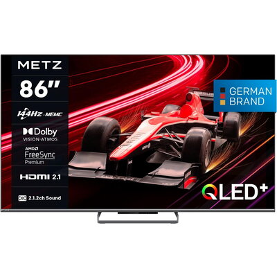 Телевизор METZ 86MQE8000Z, 86"(217 см), QLED, Google TV, 4K/UND, 144Hz