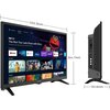 Телевизор METZ 24MTC6000Z, 24"(60 см), LED HD, Smart TV, Android 9.0 TV, Черен