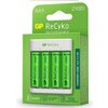 Зарядно у-во GP BATTERIES E411, 2100mAh AA, 800mAh ААА, За 4 бр., NiMH