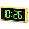 HAMA Цифров часовник "Ibiza", многоцветен дисплей, с функция за зареждане през USB, жълт