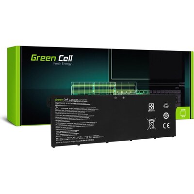 Батерия за лаптоп GREEN CELL, ACER AC14B3K AC14B8K Aspire 5 A515 A517 R15 R5-571T LiIPo 15,2V 2100mAh