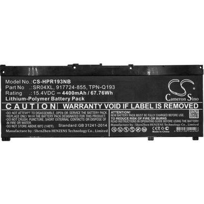 Батерия за лаптоп HP Omen 15-ce000ng; Pavilion 15-CE015DX  SR04XL LiPo  15,4V 4400mAh CAMERON SINO