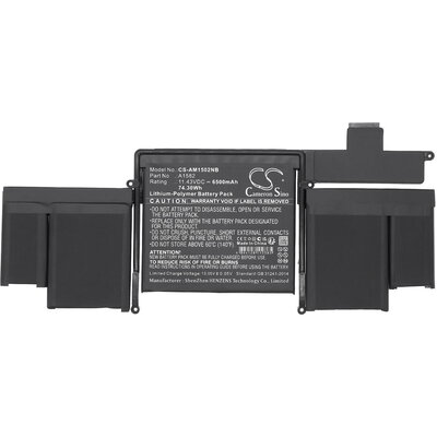 Батерия за лаптоп Apple MacBook A1502 battery(2015), MacBook Pro Retina A1502 (2015 Version)  A1582 LiPo 11,43V 6500mAh CAMERON 