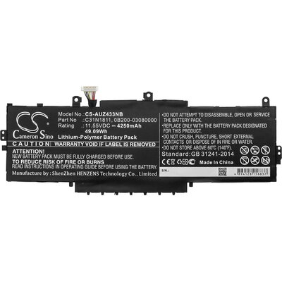 Батерия за лаптоп ASUS BX433FN, ZenBook 14 UX433FA-A5047R, C31N1811 LiPo 11.55V 4250mAh CAMERON SINO