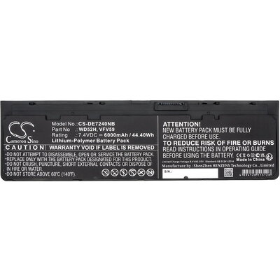 Батерия  за лаптоп DELL Latitude E7240 E7250, Latitude 12 7000, 0J31N7  LiPo 7.4V 6000 mAh CAMERON SINO