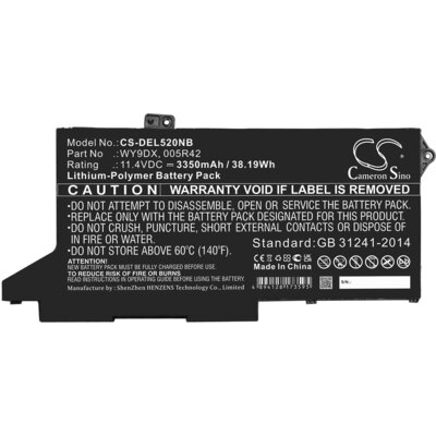 Батерия  за лаптоп DELL Latitude 5420, Latitude 5520  005R42, WY9DX LiPo 11.4V 3350mAh CAMERON SINO