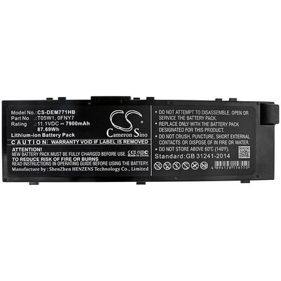 Батерия  за лаптоп DELL Precision 15 7000, Precision 7510, 7520  0FNY7 LiIon 11.1V 7900mAh CAMERON SINO
